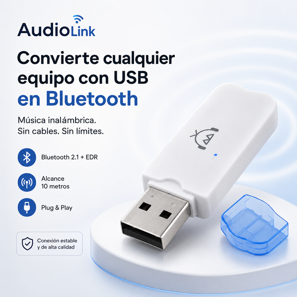 AudioLink USB Bluetooth - Receptor Bluetooth USB