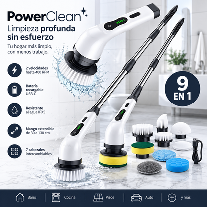 PowerClean™ - Cepillo Eléctrico 9 en 1