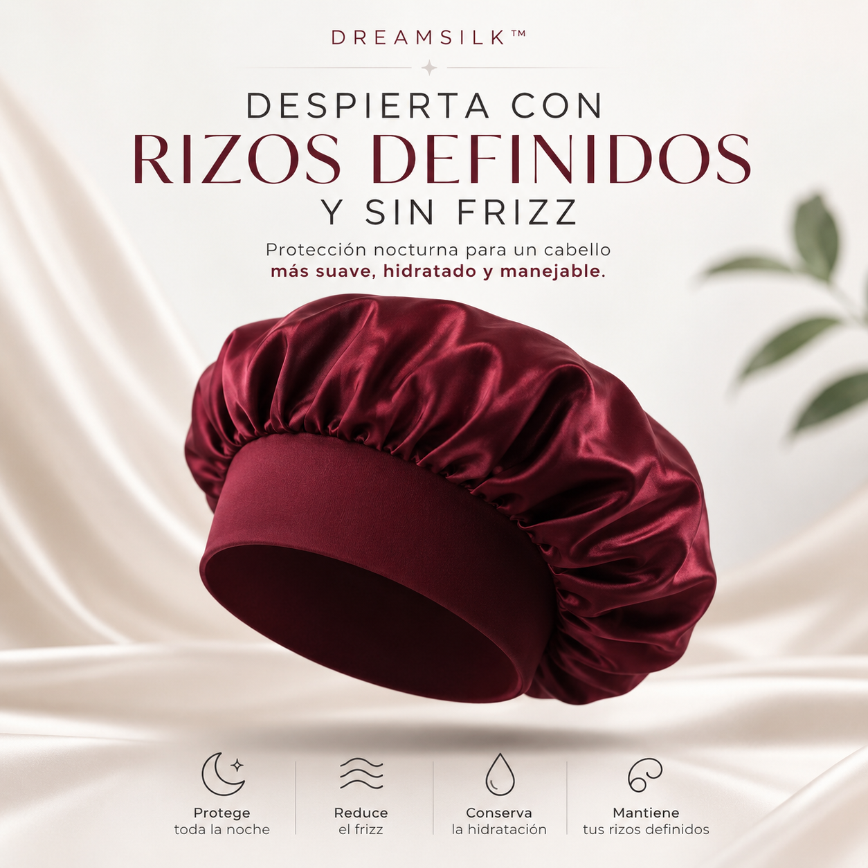 Gorro de Satín para Dormir