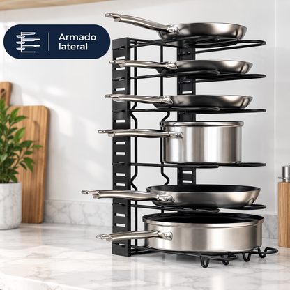 Organizador Ajustable para Ollas y Sartenes
