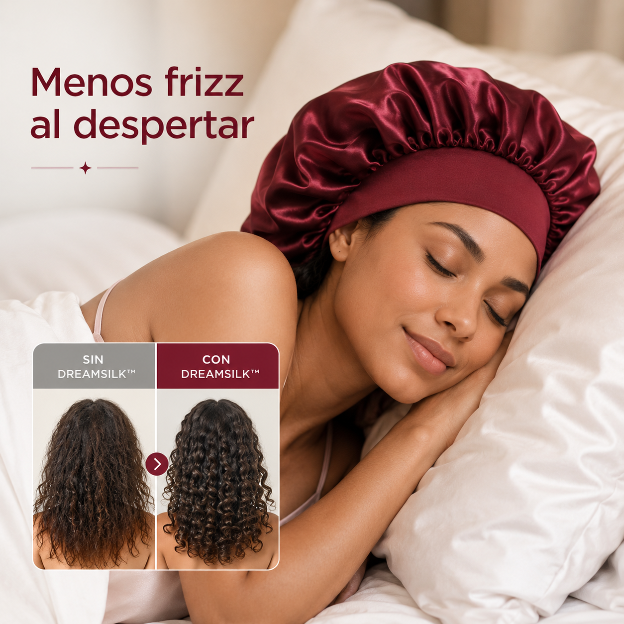 Gorro de Satín para Dormir