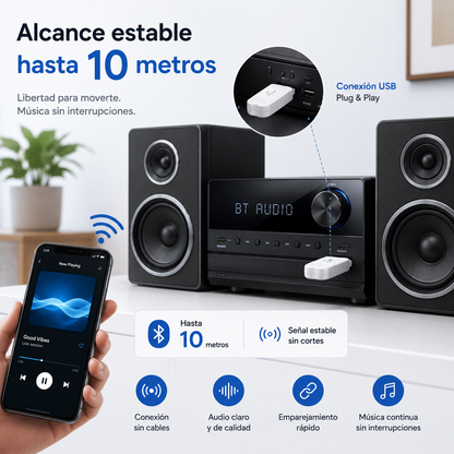 AudioLink USB Bluetooth - Receptor Bluetooth USB