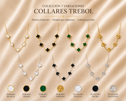 Collar 5 Tréboles VC + Caja Regalo