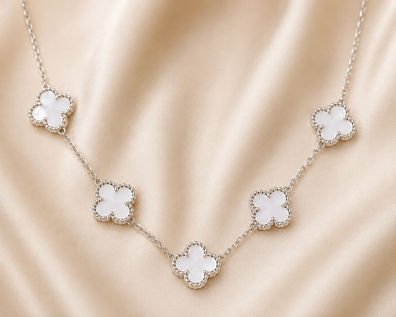 Plateado con Blanco