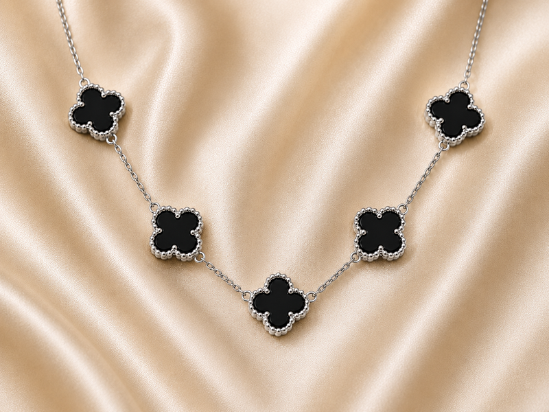 Plateado con Negro